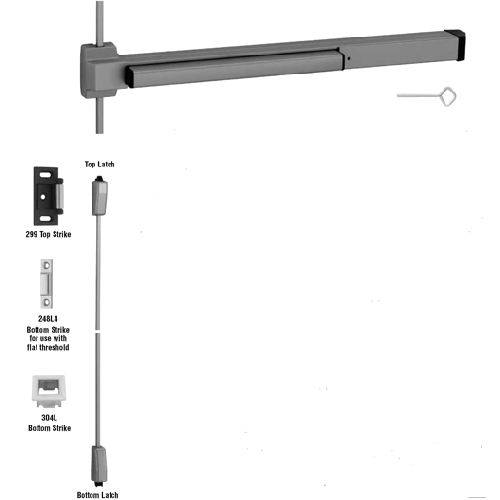 VON DUPRIN 2227 EXIT DEVICE ONLY