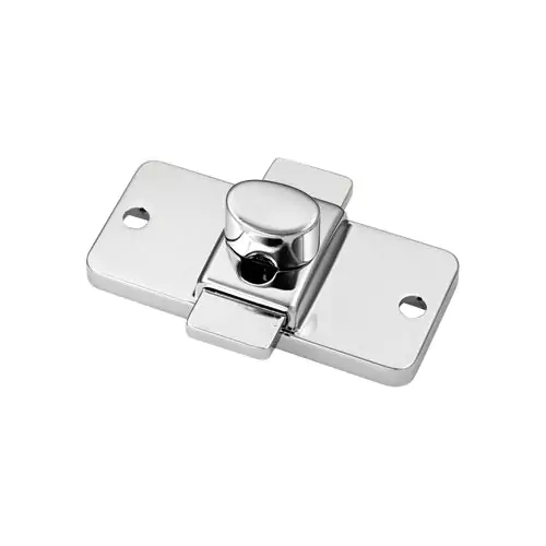 SLIDE BOLT LATCH CHROME PLATED 1-1/2"W X 3-1/4"L, 2-3/4" BET SCREW