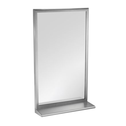 Roval Stainless Steel Mirror with Integral Shelf