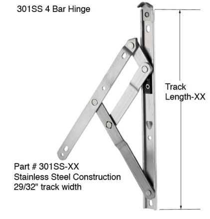 4 Bar Window Hinge A.W. Anderberg 301AL
