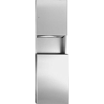 Stainless Steel Multi Fold Towel/Waste Receptable Surface Mount