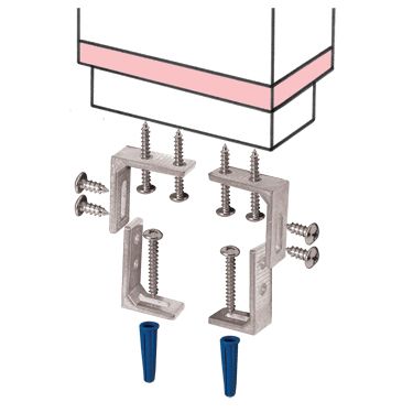 Pilaster Anchoring Device For 3/4"And Thicker & Up To 6 "Width
