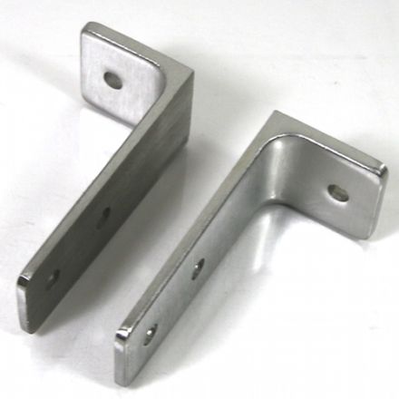 Cast Stainless Steel Urinal Screen Bracket, Any Thickness, 1-1/2" X 3-1/2" 