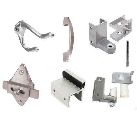 Door Kit Outswing 1" Door 1-1/4" post Cast SS