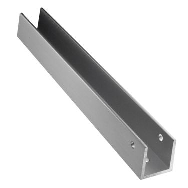 Aluminum Continuous U Bracket 1" X 1-3/8" X 57-1/2"