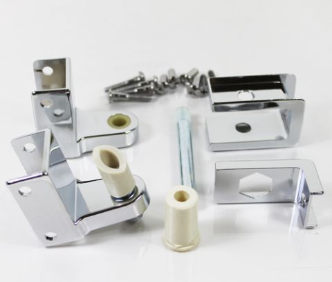 Top & Bottom Hinge Assembly For 1" Door, 1-1/4" Pilasted Sq