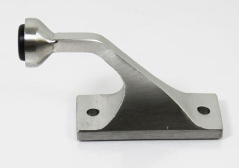 S.S. Door Stop, Pilaster Mounted, 2-1/2" X 4-1/4