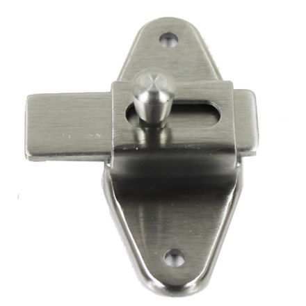 Cast S.S. Slide Bolt Latch 5/8" Bar To Door, 3-1/2" Bet Screws