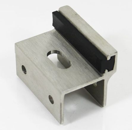 Concealed Latch Cast SS Keeper Bumper 1" Sq Edge