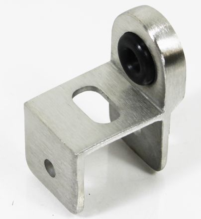 Concealed Latch Cast SS Keeper Bumper1-1/4" Sq Edge