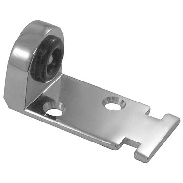 Chrome Plated Keeper Bumper For Throw Latch, For Inswing Flat Stop