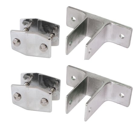 Stainless Alcove Two Ear Bracket Panel Kit for 1/4" Offset
