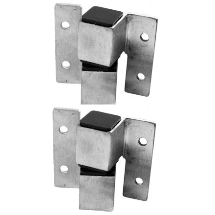 Surface Mounted S.S. Square Barrel Hinge Set- Lh Out, Rh Inswing