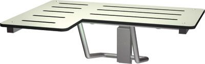 Retractable Ivory Phenolic Shower Seat rh