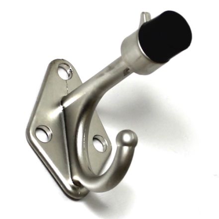 Cast SS Coat Hook & Bump 2-3/4" Projection x 2-1/4" High