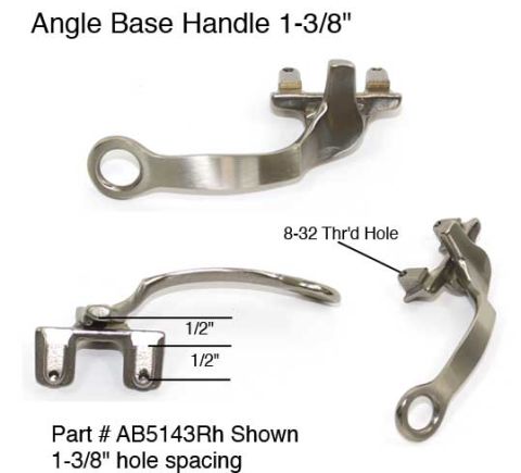 ANGLE BASE 1-3/8" WINDOW HANDLE-1/2 DROP WITH RING PULL
