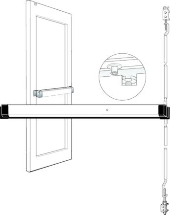Adams Rite 8600 Concealed Vertical Rod