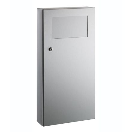 Bobrick Surface Mounted Waste Receptacle with Disposal Door