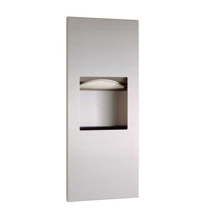Bobrick Recessed Paper Towel Dispenser with Waste Receptacle