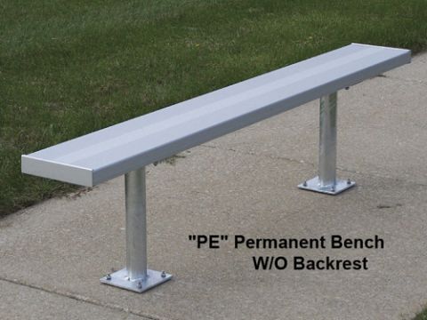 Permanent Aluminum Bench with out Backrest
