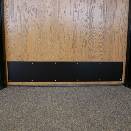 Black Anodized Aluminum Kick Plate