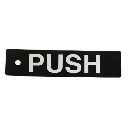 DOROMATIC EXIT DEVICE 1490 RHR/1590 LHR PUSH LABEL PB212 PB214