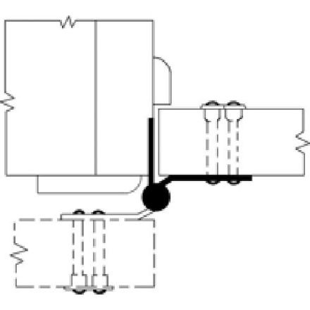 Half Surface 4-1/2" Door Hinge-Box of 3