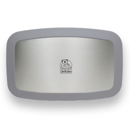 Koala Wall Mounted Stainless Baby Station Grey Closed
