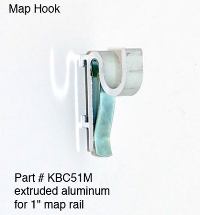 CLARIDGE METAL MAP HOOK 1"