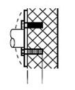 Grab Bar Installation Kit Exposed Masonry Wall