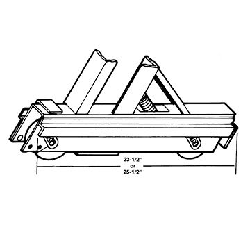Medart Bleacher Right Hand Row 2+ Truck Assembly
