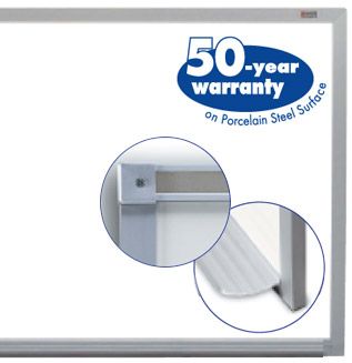 MARSH PRO-RITE 4' x 8' DRY ERASE OAK FRAME