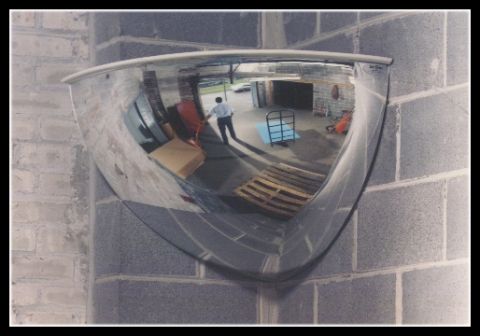 26" QUARTER DOME 90 DEGREE MIRROR