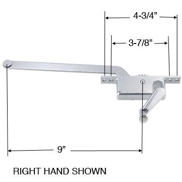 CASEMENT WINDOW OPERATOR 9" ARM