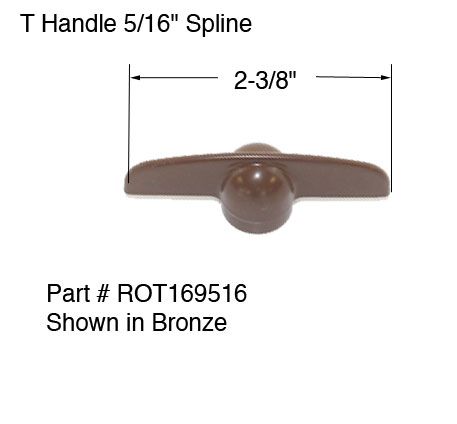 5/16" SPLINE WINDOW OPERATOR T HANDLE