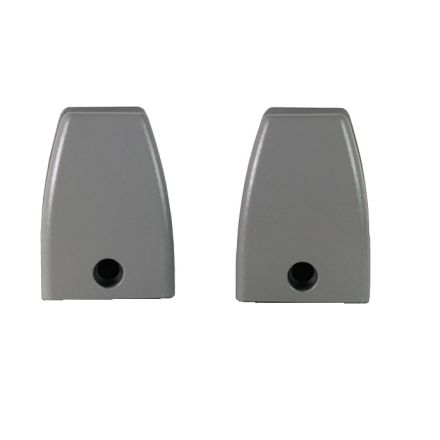Desk Top Plexiglass Brackets Silver Pair