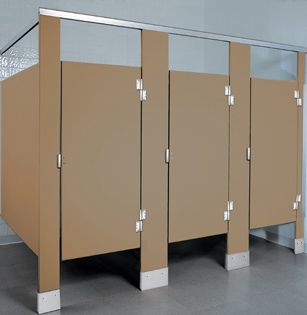 HDPE Solid Plastic in a Corner Partitions