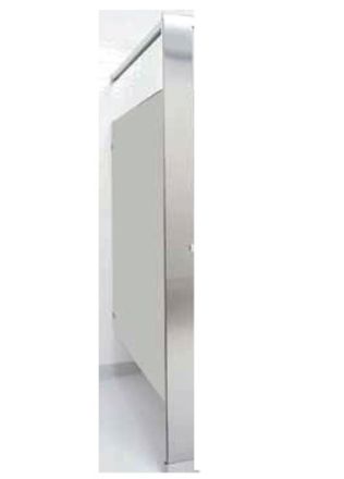 Stainless Steel Overhead Braced Urinal Screen