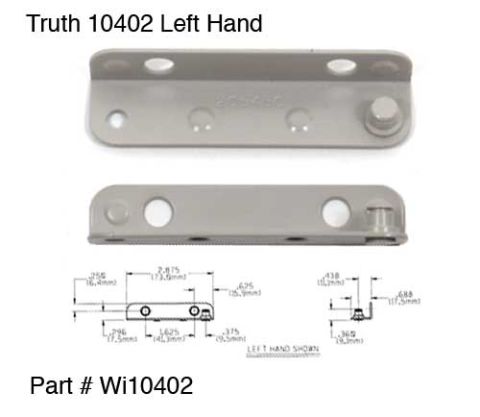 TRUTH ENTRYGARD 10402 LEFT HAND BRACKET