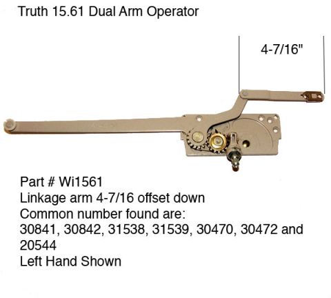 TRUTH ENTRYGARD WINDOW OPERATOR OFFSET DOWN 15.61