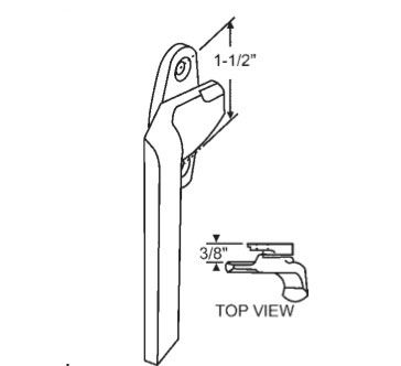 Two Hole 1-1/2" Plastic Handle
