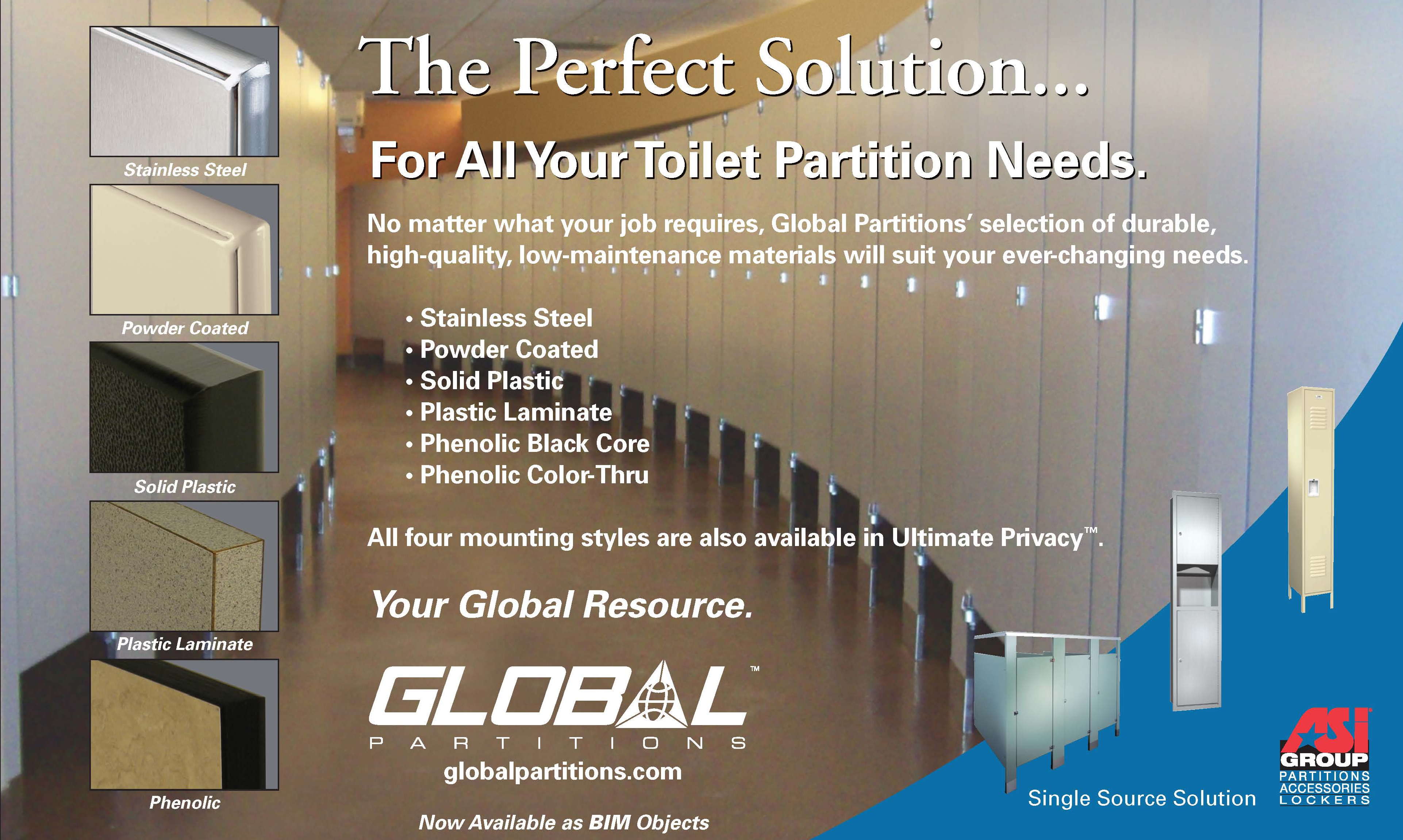 Global Partitions and Accessories