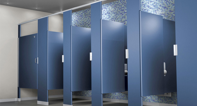 Solid Plastic bathrom Partitions